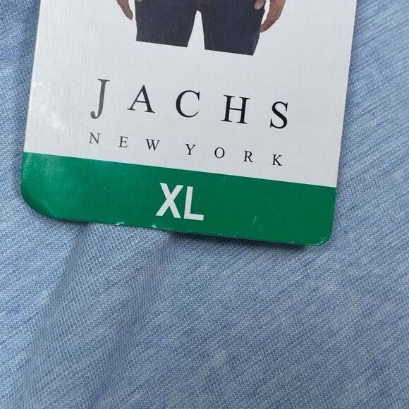 Jachs New York Mens Pima Cotton Blend Polo Shirt XL Light Blue 6753 - Picture 3 of 9